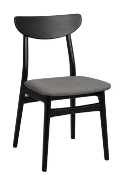 RODHAM KÖKSSTOL SVART/MÖRKGRÅ