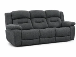Roma reclinersoffa - Tyg Mörkgrå & Beige