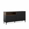 Roomers Sideboard Svart/Valnöt
