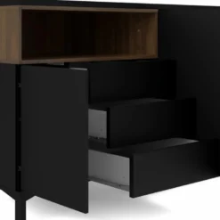 Roomers Sideboard Svart/Valnöt