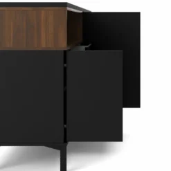 Roomers Sideboard Svart/Valnöt