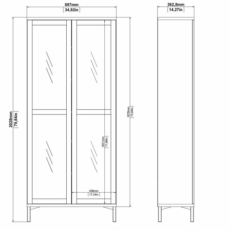Roomers Vitrin Vit