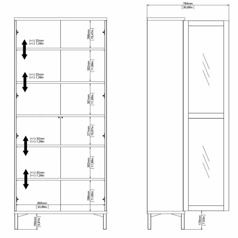 Roomers Vitrin Vit