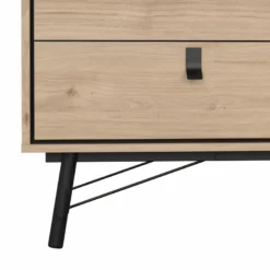 RY Byrå Bred 6-lådor - Hickory