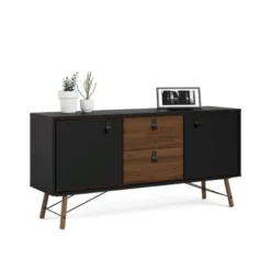 RY SIDEBOARD SVART/VALNÖT 86006