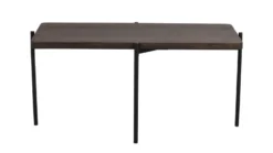 SHELTON SOFFBORD BRUN/SVART 95cm