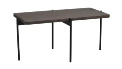 SHELTON SOFFBORD BRUN/SVART 95cm