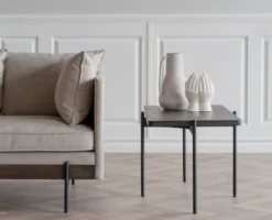 SHELTON SOFFBORD BRUN/SVART 95cm