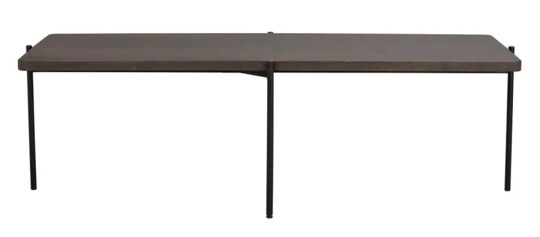 SHELTON SOFFBORD BRUN/SVART 145cm