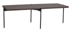 SHELTON SOFFBORD BRUN/SVART 145cm