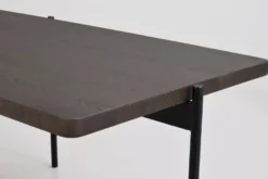 SHELTON SOFFBORD BRUN/SVART 145cm