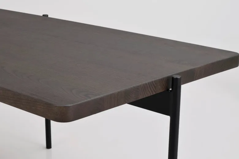 SHELTON SOFFBORD BRUN/SVART 145cm