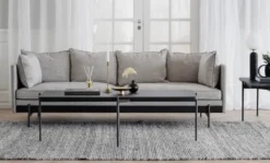SHELTON SOFFBORD SVART 145cm