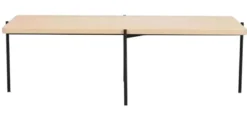 Shelton Soffbord Vitpigmenterad/svart