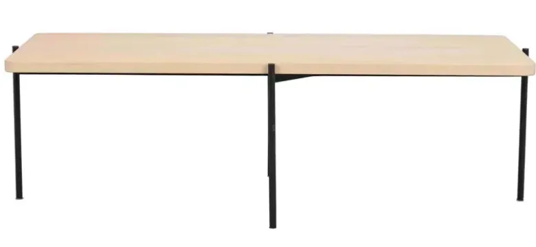 Shelton Soffbord Vitpigmenterad/svart