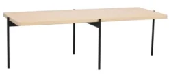 Shelton Soffbord Vitpigmenterad/svart