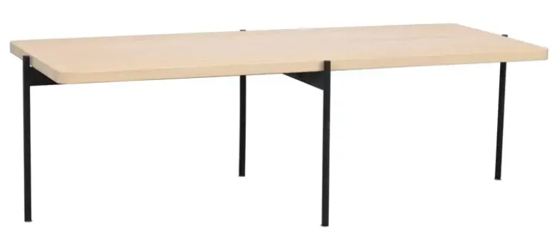 Shelton Soffbord Vitpigmenterad/svart