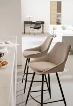 SIERRA BARSTOL SAMMET BEIGE/SVART
