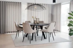 SIERRA STOL SAMMET BEIGE/SVART