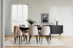 SIERRA STOL SAMMET BEIGE/SVART