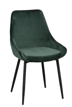 SIERRA STOL SAMMET GRÖN/SVART