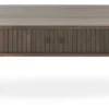 SLIDE Soffbord Oval 120×60 cm Brunlackad