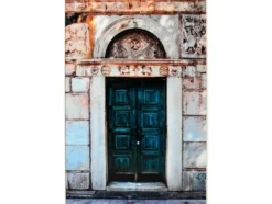 Tavla Grön dörr 120x80 cm