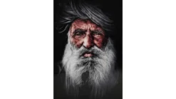 Tavla Indian Man, 80x120, glas