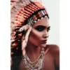 Tavla Indian Woman, 80x120, glas