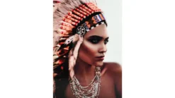 Tavla Indian Woman, 80x120, glas
