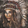 Tavla Tiva 100x100, canvas print