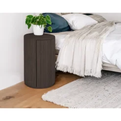 Tonga Sängbord / Sidobord – Mörkbrun