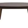 Yumi soffbord ovalt 130x65 brun ek